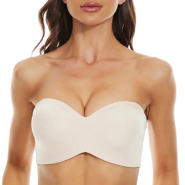 Full Support Seamless Strapless Convertible Bandeau Bra (Pack of 2)