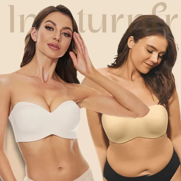 Full Support Seamless Strapless Convertible Bandeau Bra (Pack of 2)