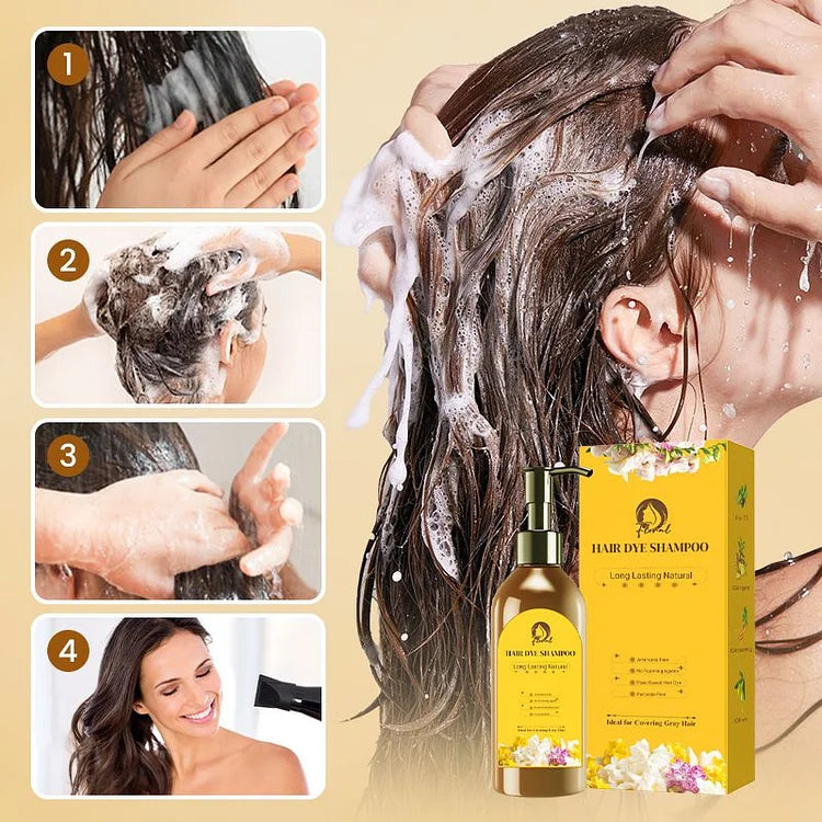✨Japanese Long Lasting Natural Hair Dye Shampoo Buy 1 Get 2 🔥