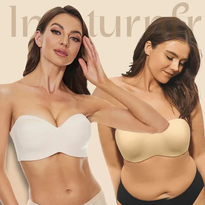 Full Support Seamless Strapless Convertible Bandeau Bra (Pack of 2)