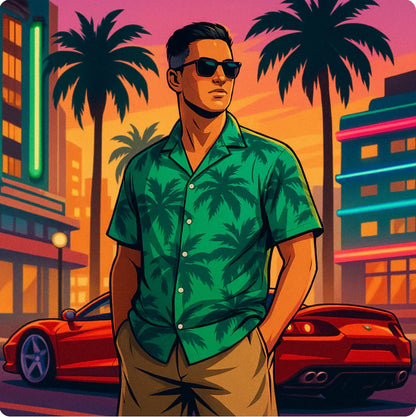 VICE CITY HAWAIIAN SHIRT