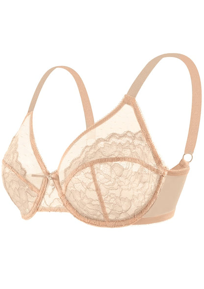 🔥Unlined Comfort Unpadded Full Coverage Underwire Minimizer Bra