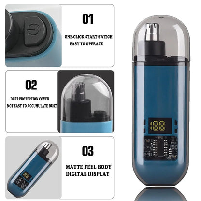 Electric Ear & Nose Hair Trimmer|Digital Display